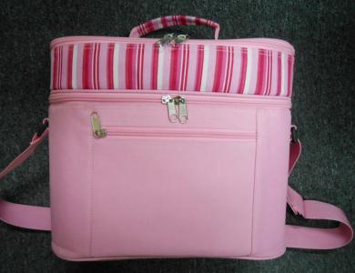 pink picnic cooler bag