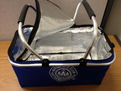 foldable cooler basket