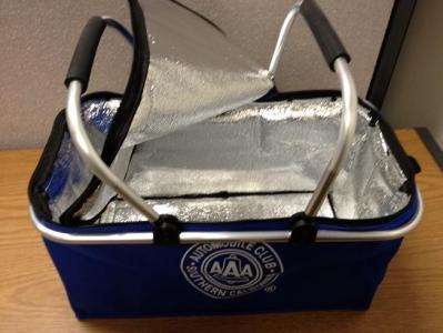 cooler shopping basket